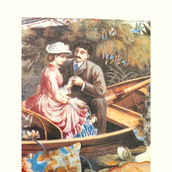 VINTAGE VICTORIAN STYLE DECOUPAGE KEEPSAKE BOX - Picture 4 of 10